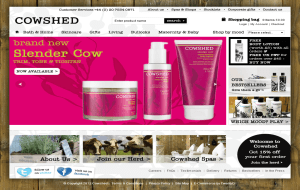 Preview 2 of the Cowshed website