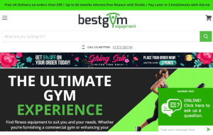Preview 2 of the Best Gym Equipment website