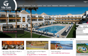 Preview 3 of the Vila Gale Hotels website