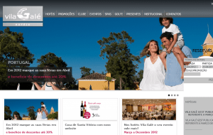 Preview 2 of the Vila Gale Hotels website