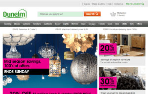 20% off with Dunelm Discount Voucher Codes & Free Delivery