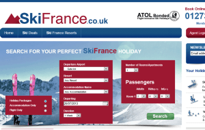 Preview 3 of the Ski France website