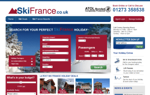 Preview 2 of the Ski France website