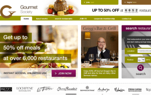 Preview 3 of the Gourmet Society website
