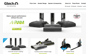 Preview 2 of the Gtech website