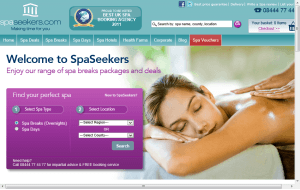 Preview 3 of the Spa Seekers website