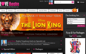 Preview 2 of the LOVE Theatre website