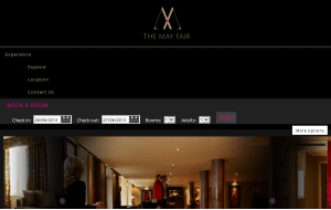 Preview 3 of the The May Fair Hotel London website