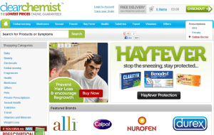Preview 2 of the Clear Chemist website