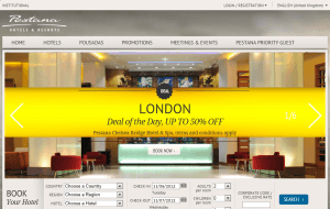 Preview 2 of the Pestana Hotels & Resorts website