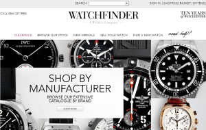 Preview 2 of the Watch Finder website