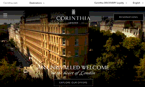 Preview 4 of the Corinthia Hotels website