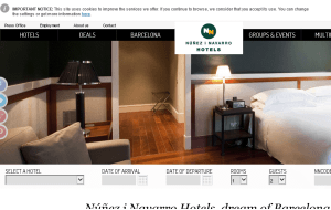 Preview 3 of the NN Hotels website