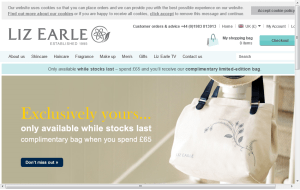 Preview 3 of the Liz Earle website