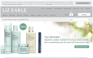Preview 2 of the Liz Earle website