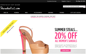 Preview 3 of the Shoeaholics website