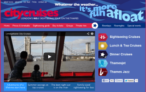 Preview 2 of the City Cruises website