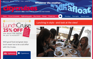 Preview 3 of the City Cruises website