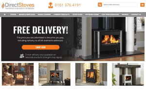 Preview 2 of the Direct Stoves website