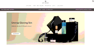 Preview 2 of the Avant Skincare website