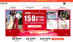 Preview 2 of the SHEIN website