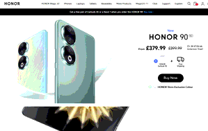 Preview 2 of the HONOR website