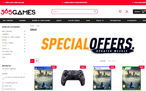 Preview 2 of the 365 Games website